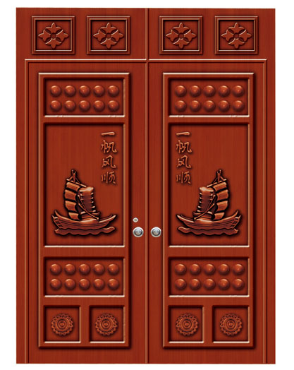 防盗门液压机成型1